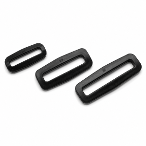 rectangle loop Black plastic rectangle loop for webbing straps available in 25mm, 38mm and 50mm sizes